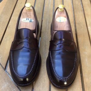 Alden New England Shell Cordovan Loafers